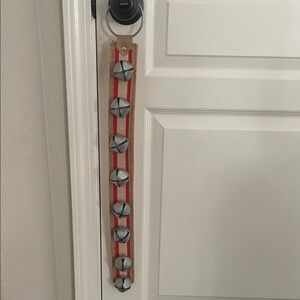 Red and Silver Door Hanging Bells